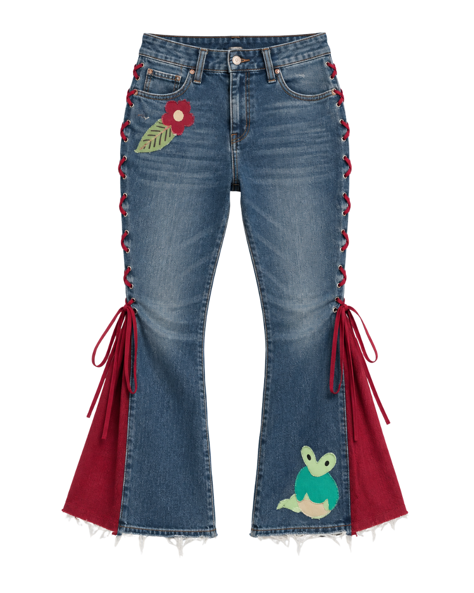 Applic Bottom Jeans