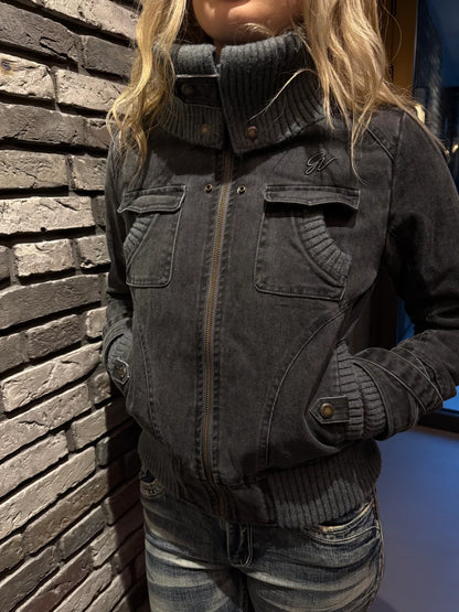 2000s Ribbed Collar Jacket