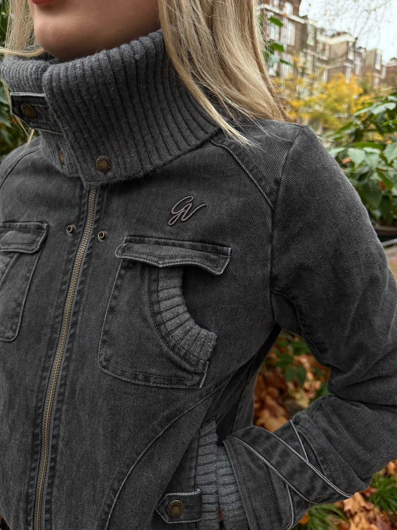 2000s Ribbed Collar Jacket