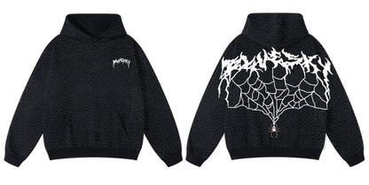 Rhinestone Spider Hoodie
